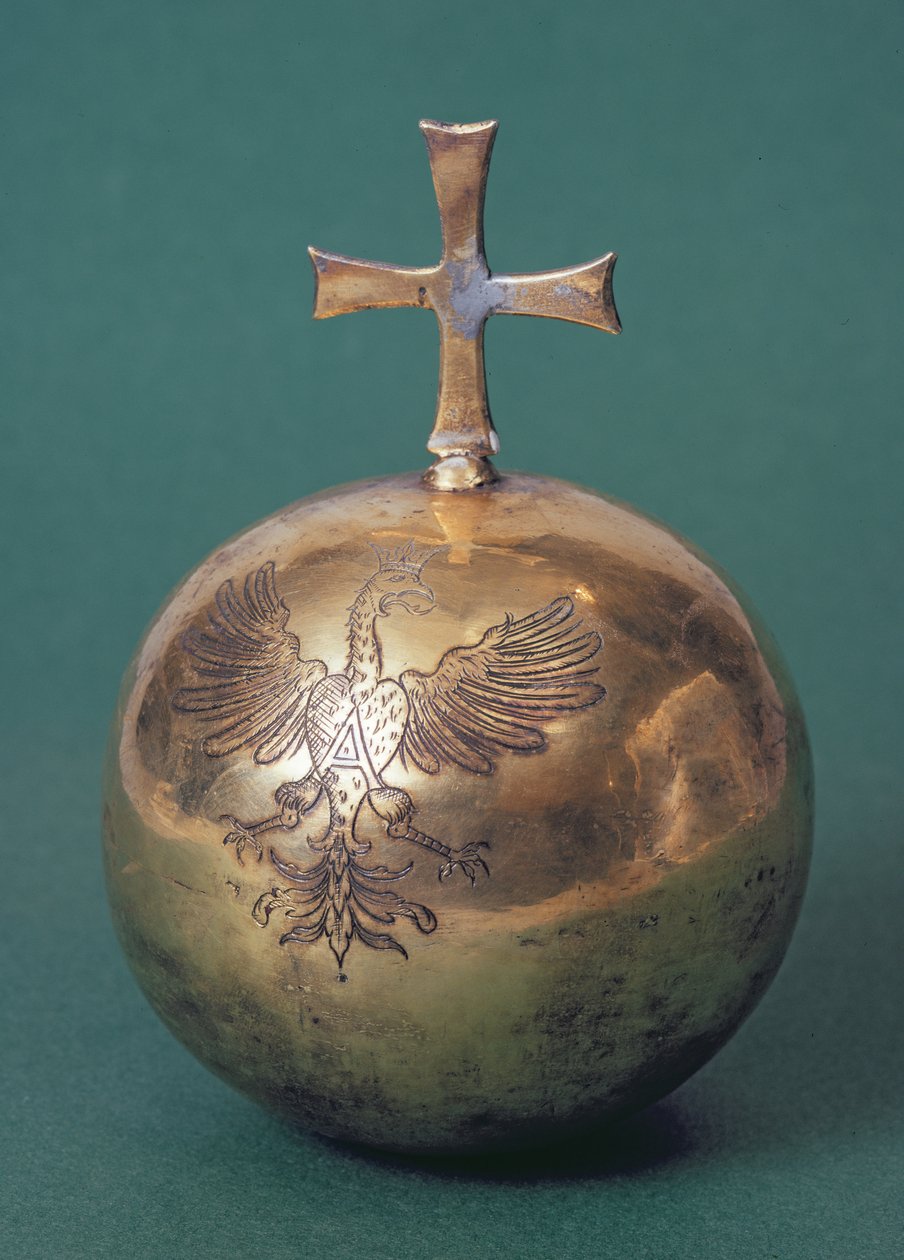 Orb královny Anny Jagellonské, objednaný královnou Annou jako součást jejího korunovačního klenotu, kolem roku 1572 od Unbekannt Unbekannt