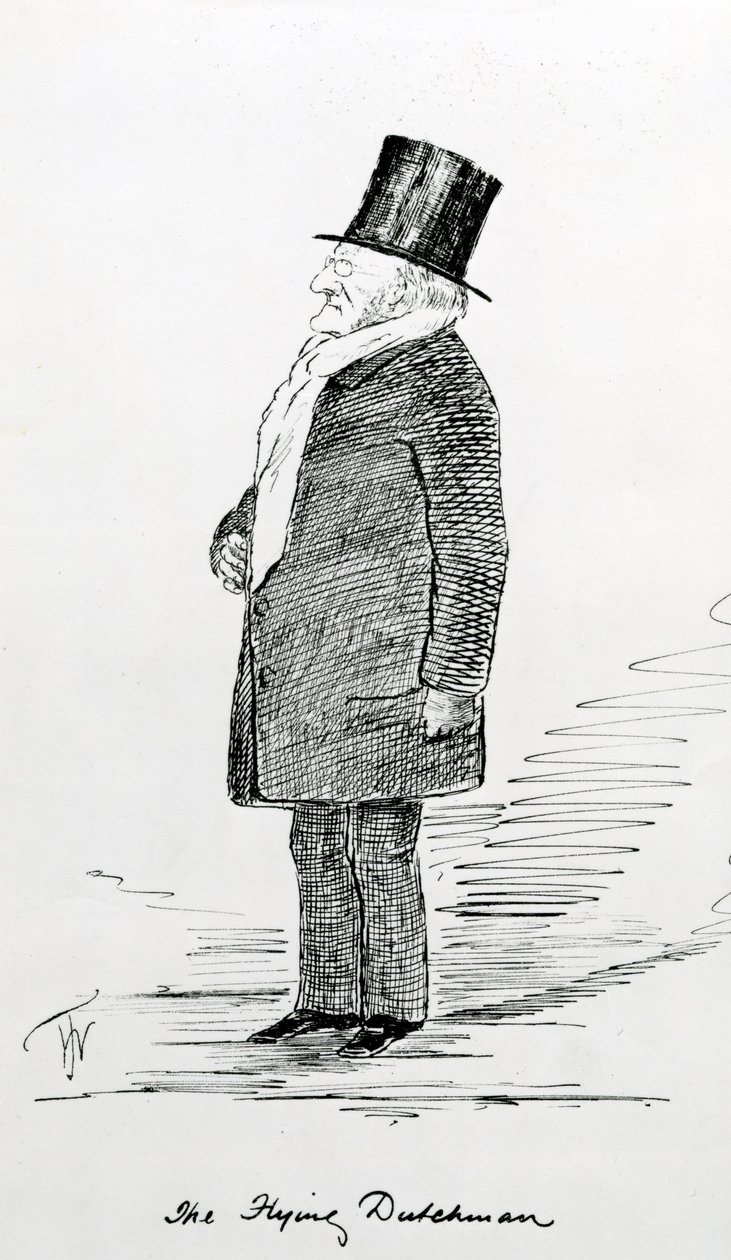 Brožura k ‚The Flying Dutchman‘ od Wagnera v Royal Albert Hall, Londýn, květen 1877 od Unbekannt Unbekannt