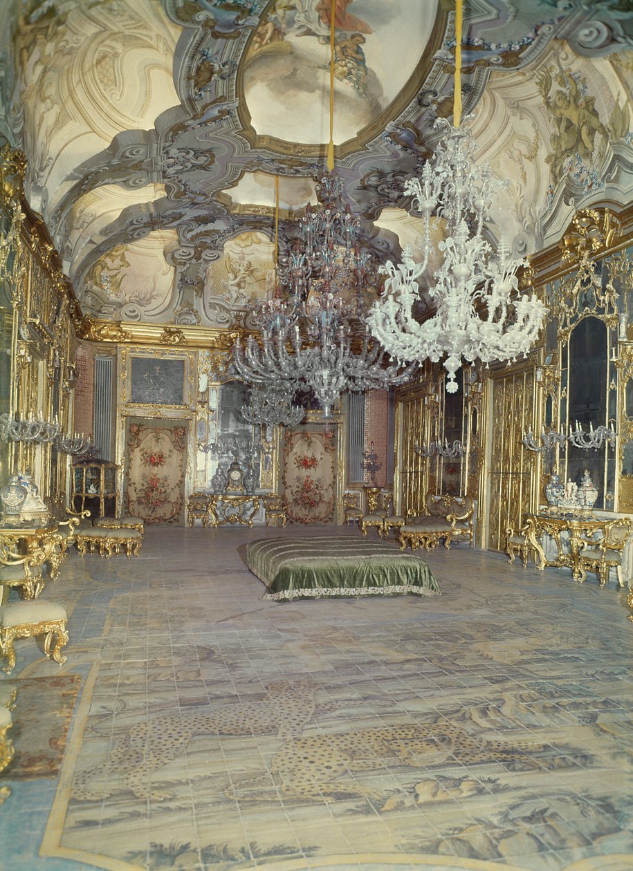 Salon Palazzo Gangi, Palermo, postavený kolem roku 1650 od Unbekannt Unbekannt