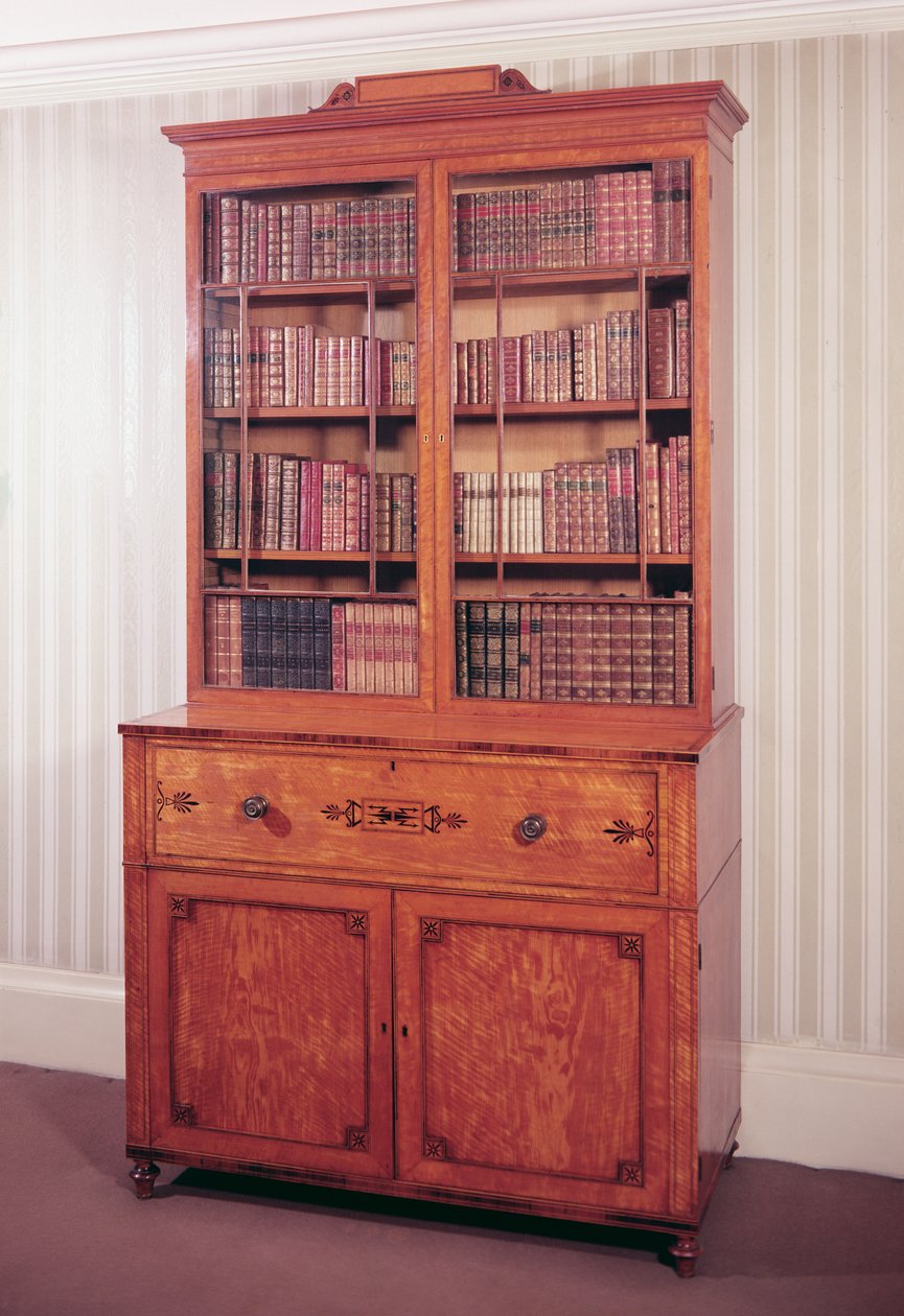 Knihovna Secretaire, styl Hepplewhite, kolem roku 1788 od Unbekannt Unbekannt