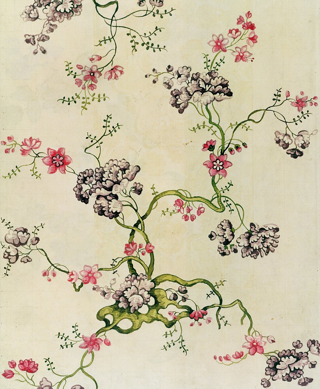 Hedvábný design od Anny Maria Garthwaite, 1740 od Unbekannt Unbekannt