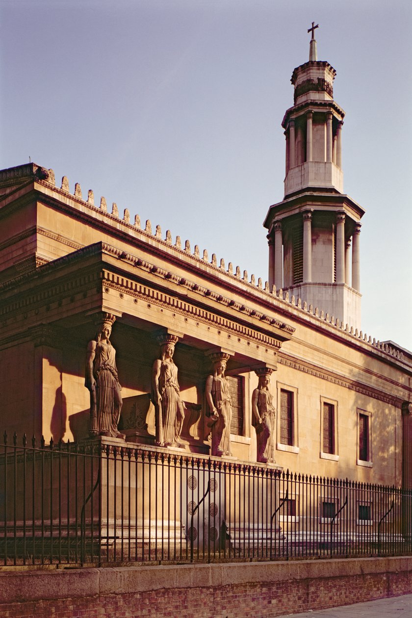 Kostel St. Pancras 1819-22, Charles Frederick Inwood (1798-1840), Londýn, Velká Británie od Unbekannt Unbekannt