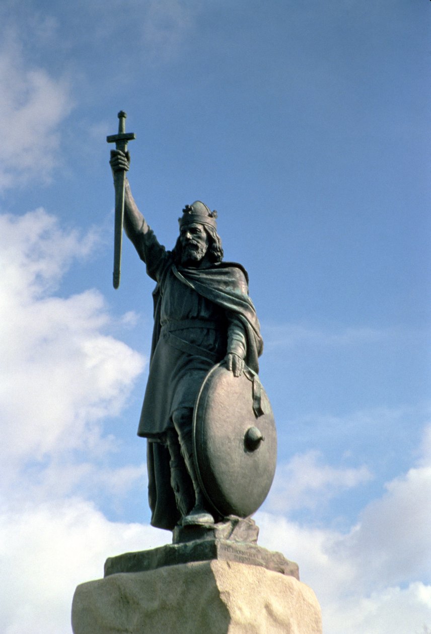 Socha Alfréda Velikého (849-99) (viz také 10842) od Unbekannt Unbekannt