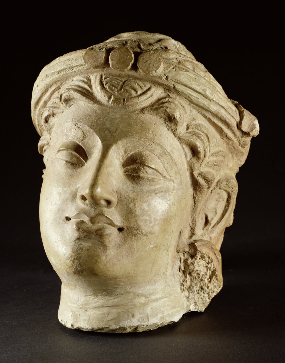 Štuková hlava, Gandhara, 4. století našeho letopočtu od Unbekannt Unbekannt