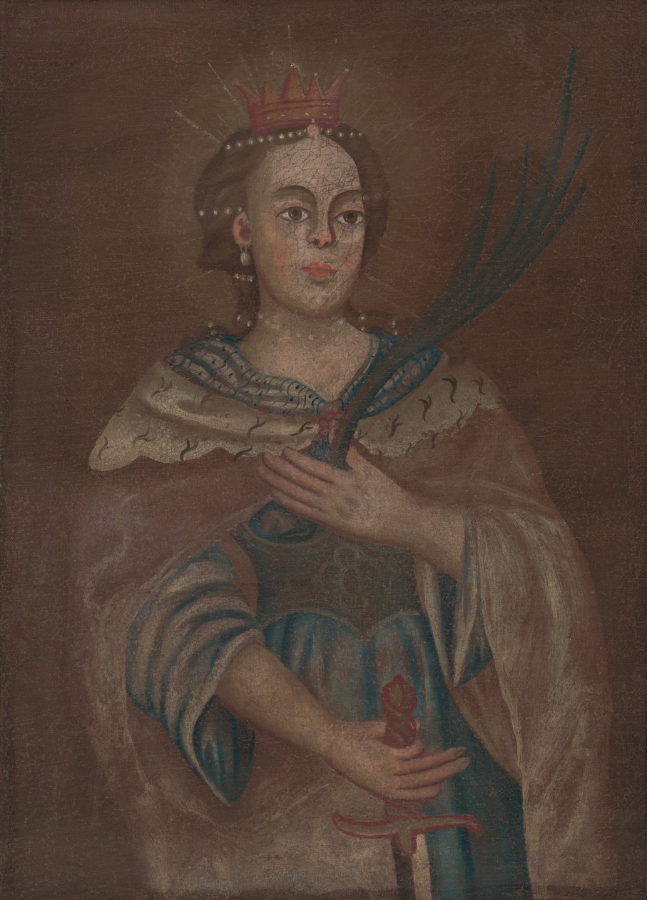 Sv.Katarina Alexandrijská od Unbekannt Unbekannt