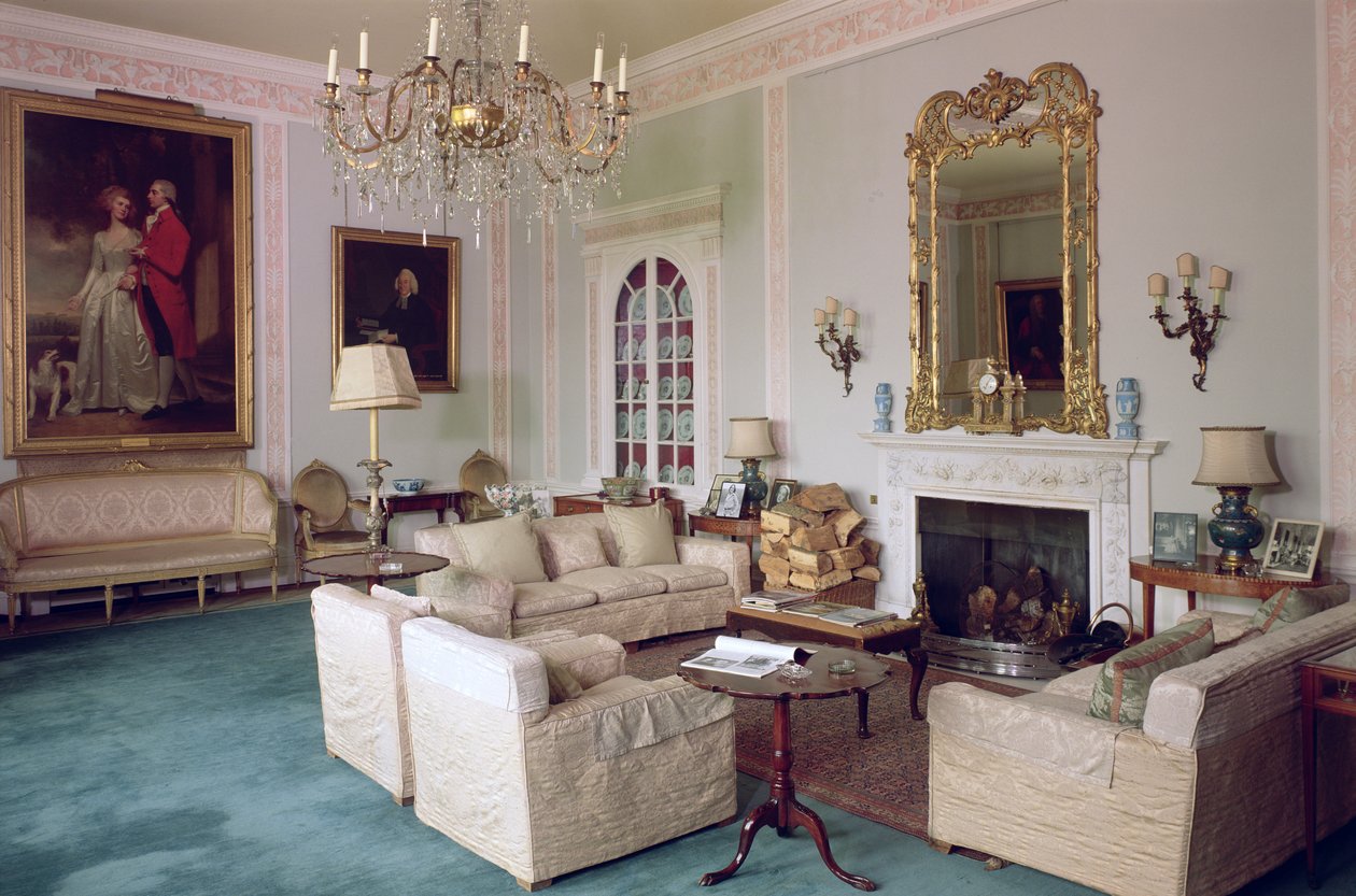 Hudební místnost, Sledmere House, Yorkshire od Unbekannt Unbekannt