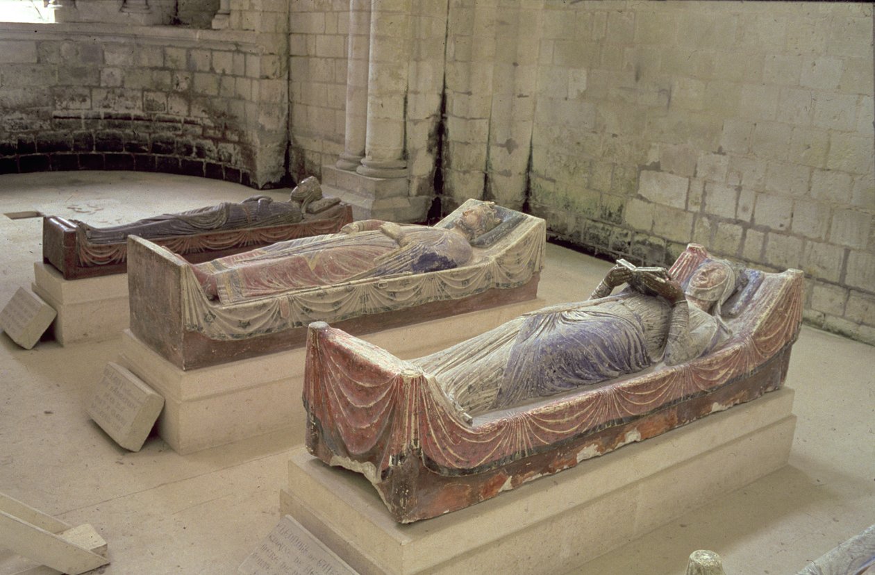 Tři plantagenetské hrobky: Jindřich II., Eleonora Akvitánska a Richard I od Unbekannt Unbekannt