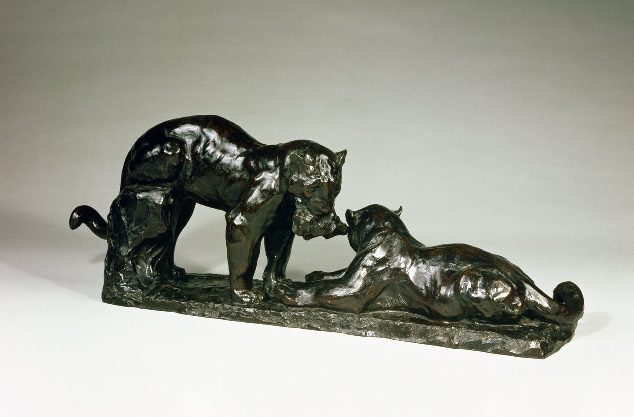 Dva jaguáři od Rembrandta Bugattiho (1885-1916) od Unbekannt Unbekannt
