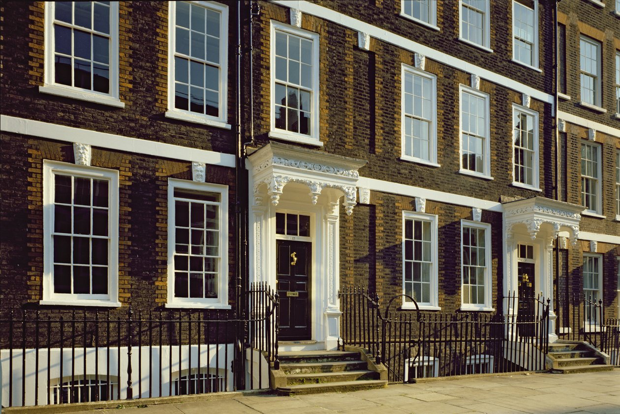 Dva domy v Queen Annes Gate, Westminster, Londýn od Unbekannt Unbekannt