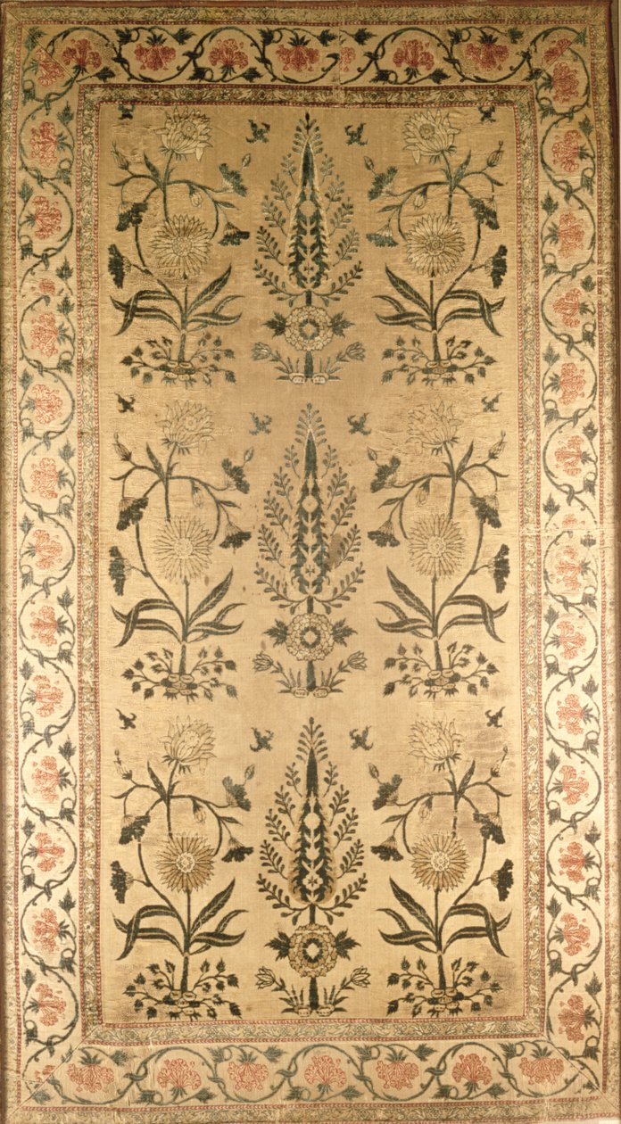 Sametová podlaha, Moghul, období Shah Jahan, 1628-58 od Unbekannt Unbekannt