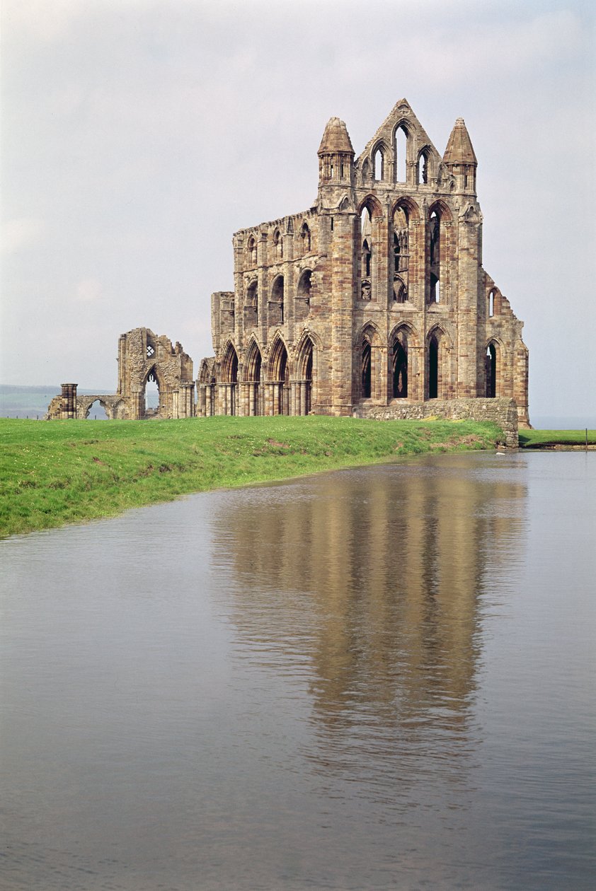 Pohled na Whitby Abbey, North Yorkshire od Unbekannt Unbekannt