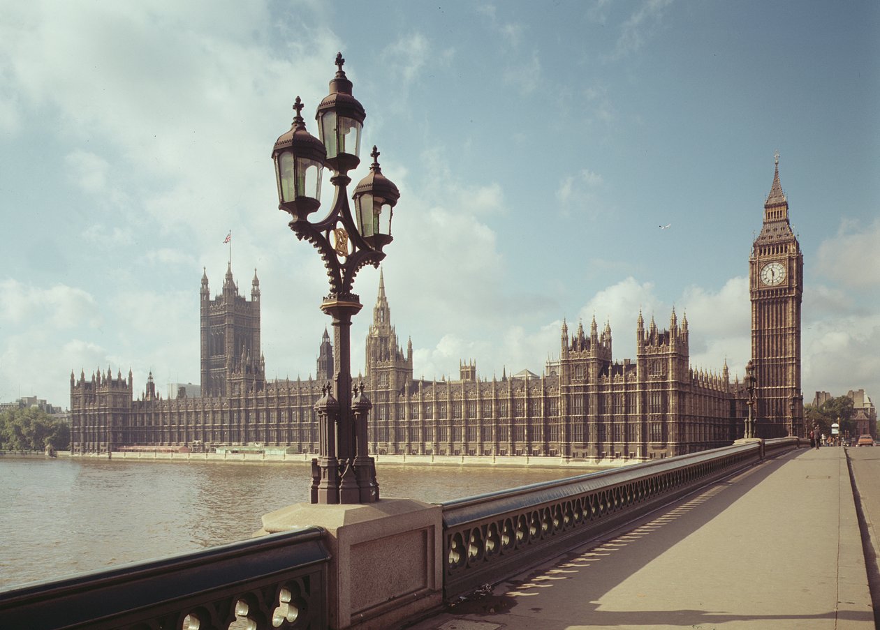 Pohled na budovy parlamentu z Westminsterského mostu od Unbekannt Unbekannt