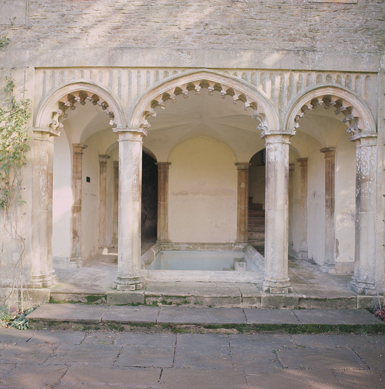 Pohled na exteriér Bath House, Corsham Court, Wiltshire od Unbekannt Unbekannt