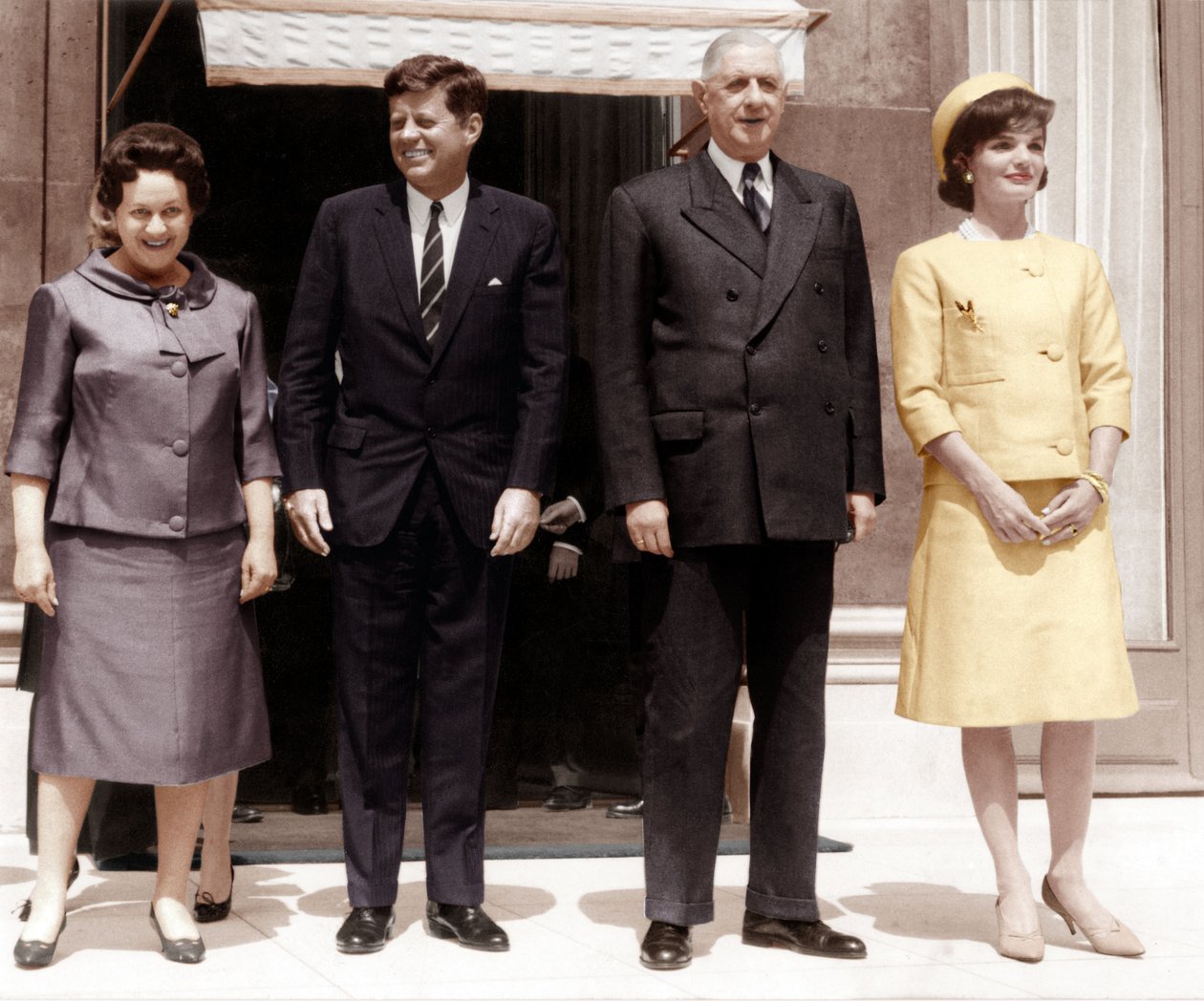 Americký prezident John Kennedy v Elysejském paláci 31. května 1961 se svou manželkou Jackie od Unbekannt Unbekannt