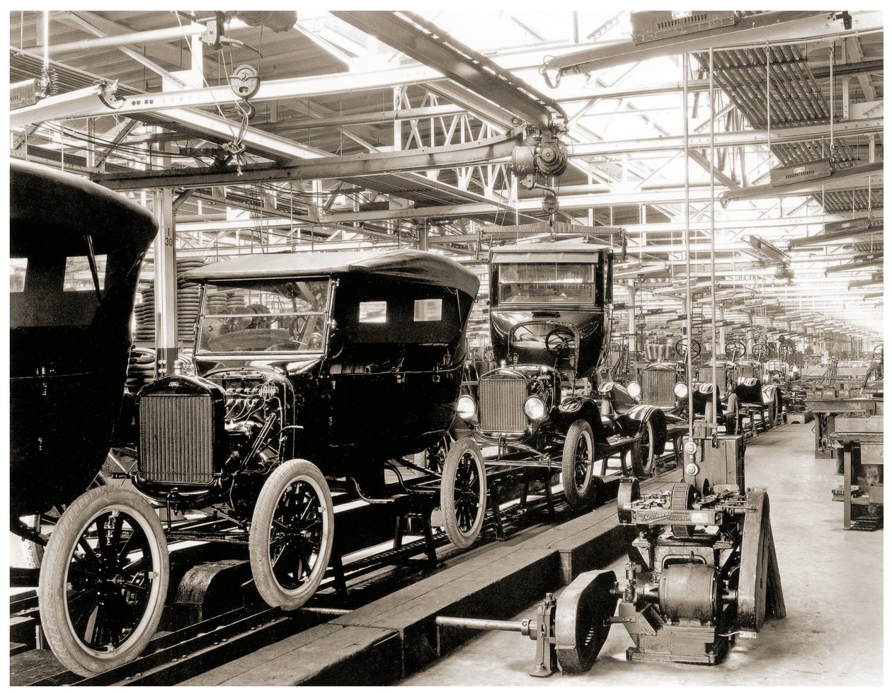 Montážní linka Ford, Detroit. 1924 od Unbekannt Unbekannt