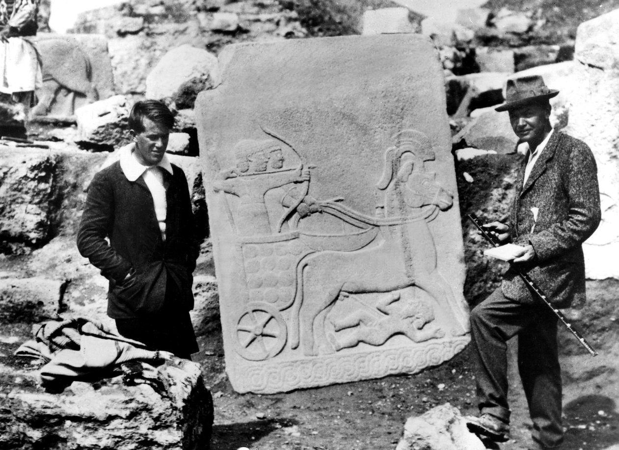 T. E. Lawrence s Leonardem Woolleym v Carchemish, Sýrie, 1911 od Unbekannt Unbekannt