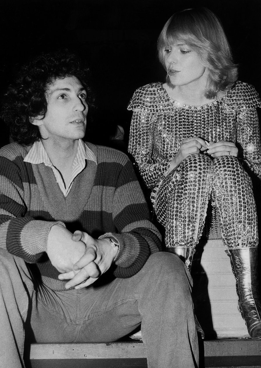 Francouzská skladatelka a zpěvačka Michel Berger se svou ženou Zpěvačka France Gall na Stamania "S Rehearsal 4. dubna 1979 od Unbekannt Unbekannt
