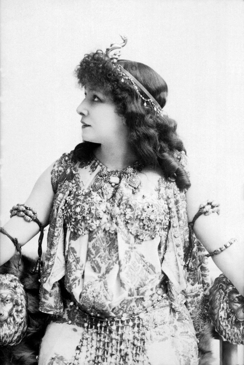 Portrét Sarah Bernhardt od Unbekannt Unbekannt