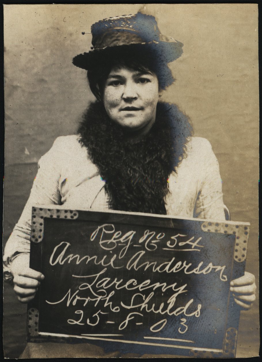 Annie Anderson, zatčen za údajnou krádež hodinek, North Shields, Velká Británie, 1903 od Unbekannt Unbekannt