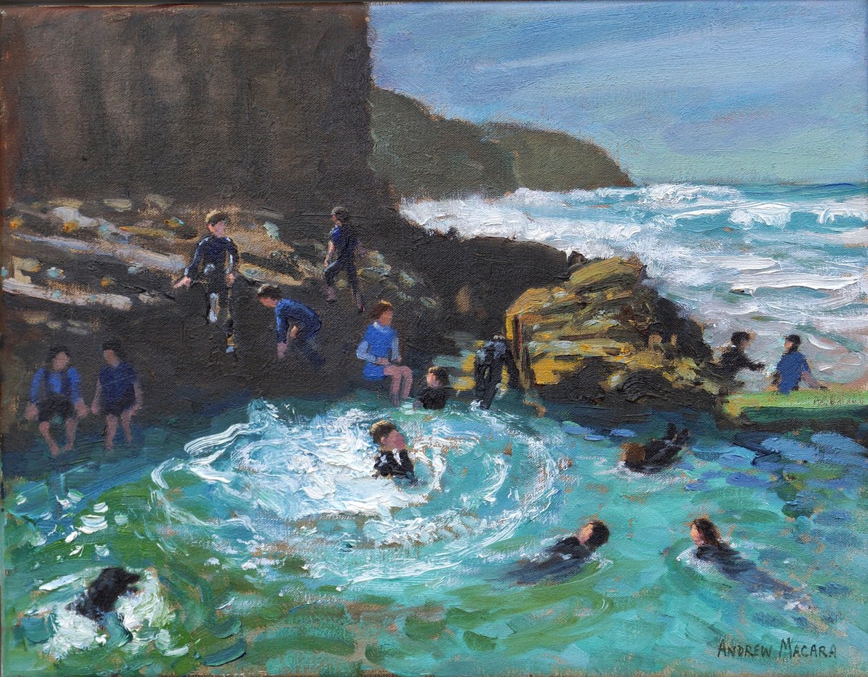 Chapel Rock Pool, Perranporth, Cornwall, 2017 od Unbekannt Unbekannt