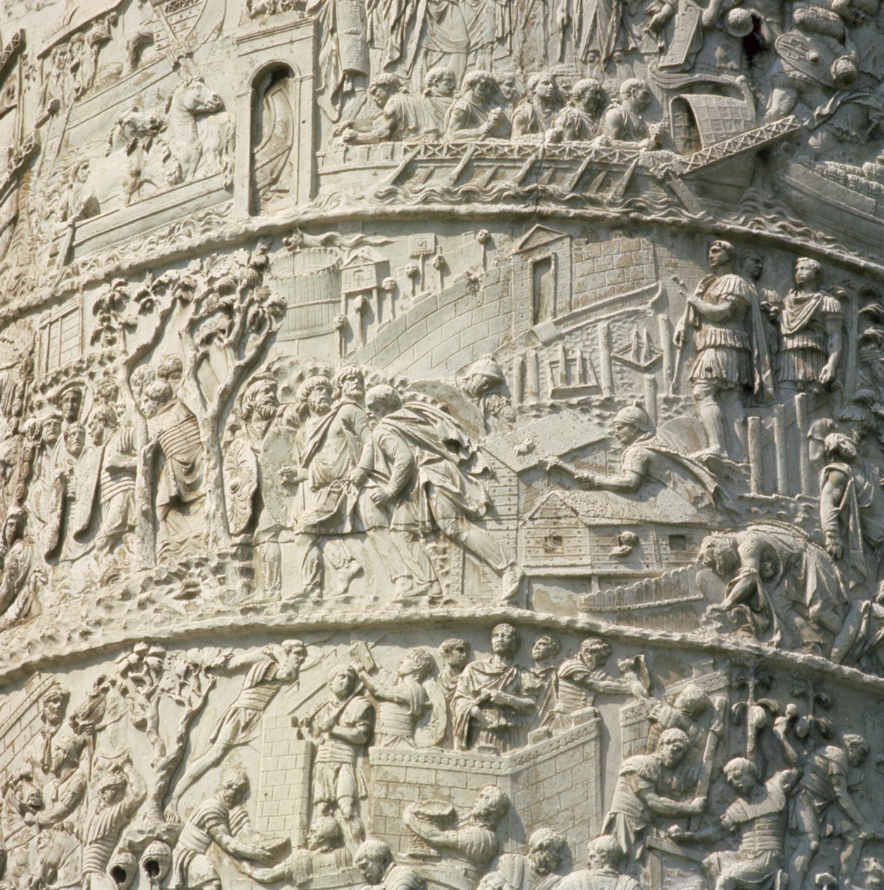 Detail z Trajanova sloupu, AD 113 od Unbekannt Unbekannt