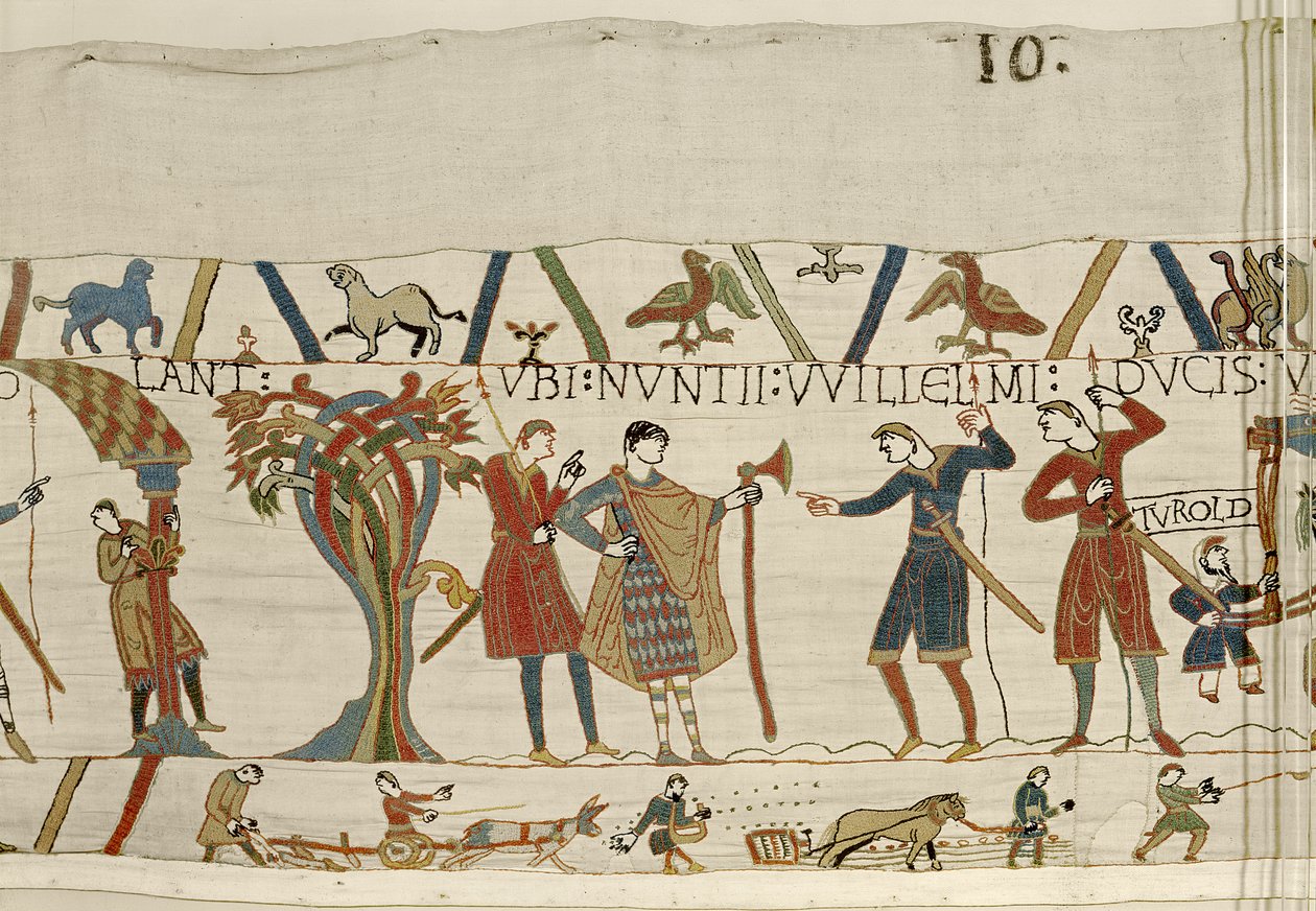 Vyslanci vévody Williama jsou posláni k hraběti Guyovi z Ponthieu, Bayeux Tapestry od Unbekannt Unbekannt