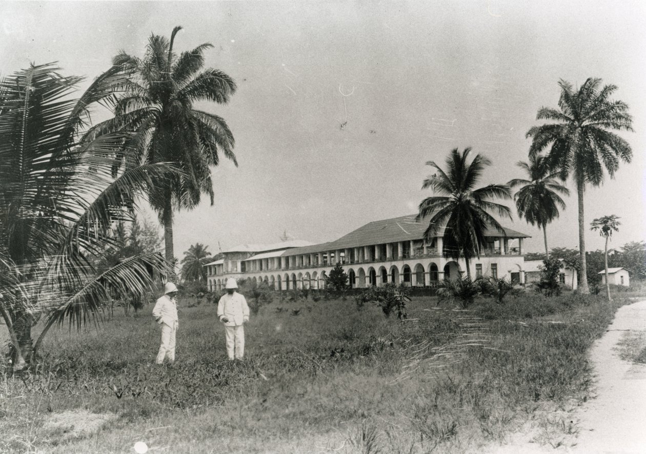 Evropská nemocnice v Douala, Kamerun, kolem roku 1910 od Unbekannt Unbekannt