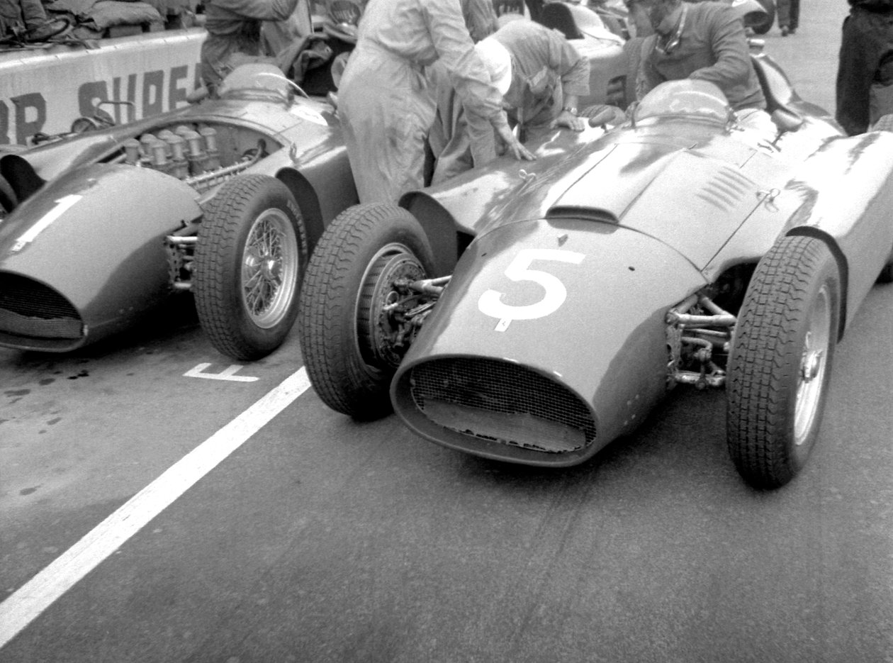 Lancia ferraris v boxech, 1956 od Unbekannt Unbekannt
