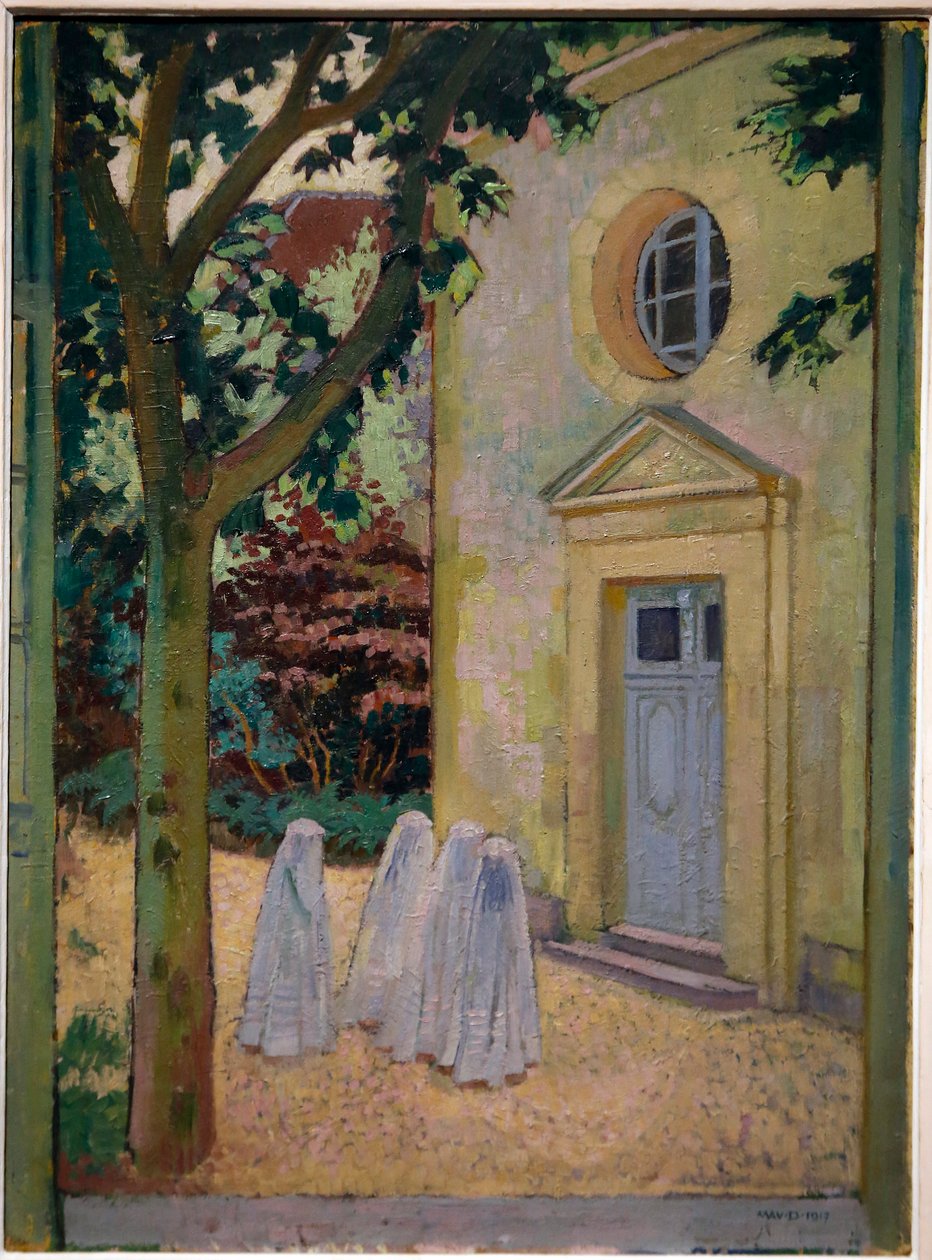 Muzeum Maurice Denise, Saint Germain en Laye, Francie, Maurice Denis, Les communiantes devant la kaple du prieure od Unbekannt Unbekannt