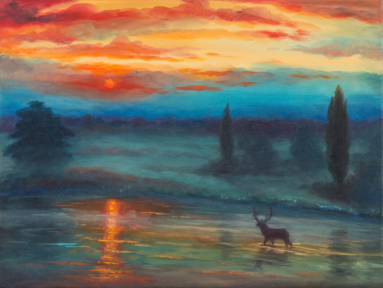 Pen Pond Richmond Park, 2017, od Unbekannt Unbekannt