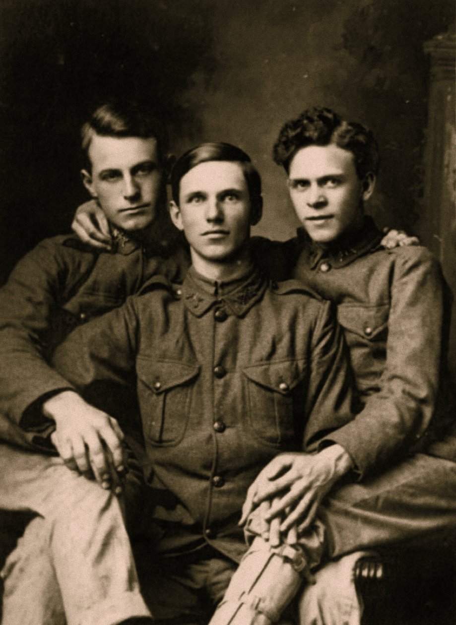 Portrét tří blízkých přátel, kolem roku 1918 od Unbekannt Unbekannt