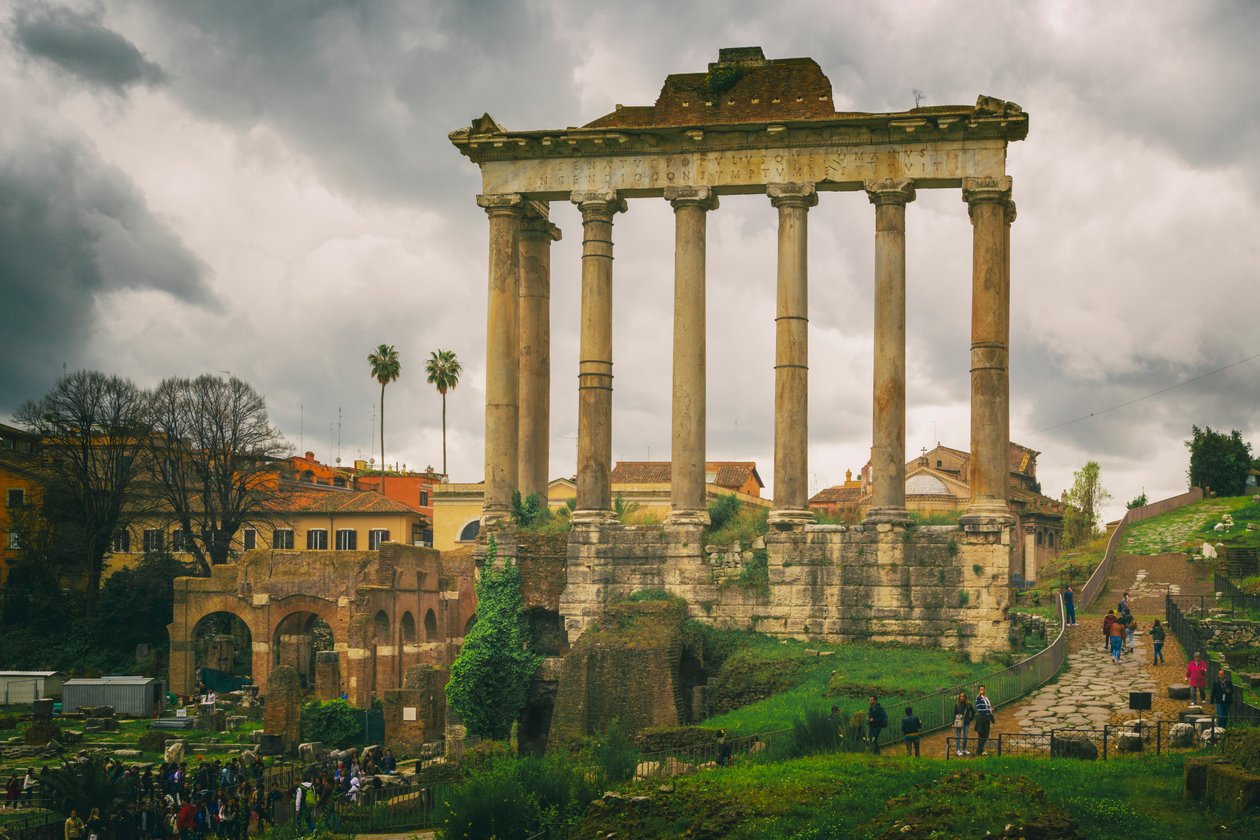 Řím, Itálie. Forum Romanum od Unbekannt Unbekannt