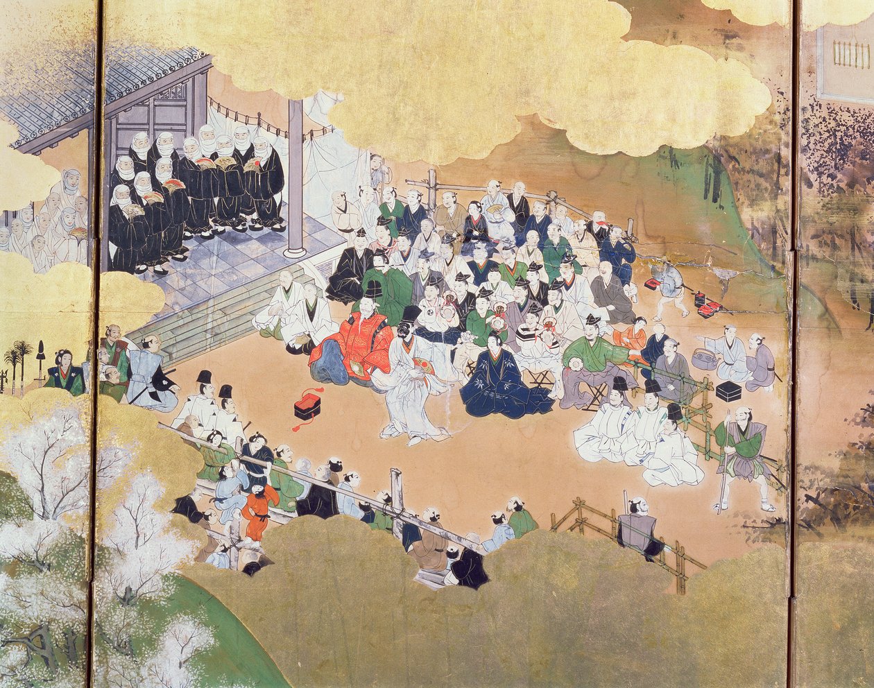 Scény městského života za vlády „Bakufu“ z představení Noh Drama, škola Tosa, 1800, japonština, od Unbekannt Unbekannt