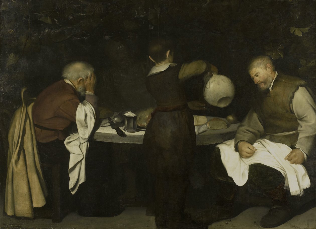 Večeře v Emauzích, 1620-80 od Unbekannt Unbekannt