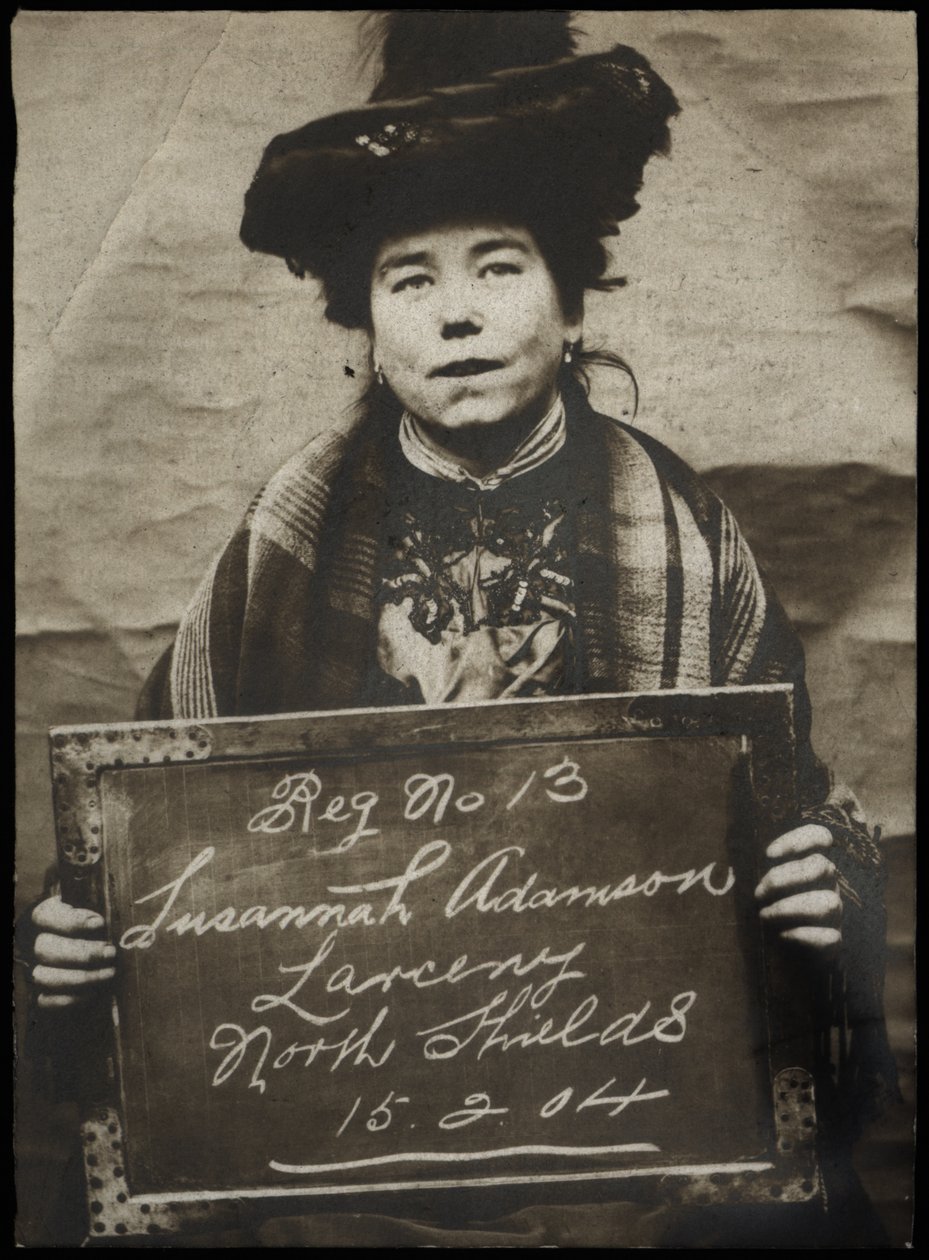 Susannah Adamsonová, zatčena za krádež mužské kabelky, North Shields, Velká Británie, 1904 od Unbekannt Unbekannt
