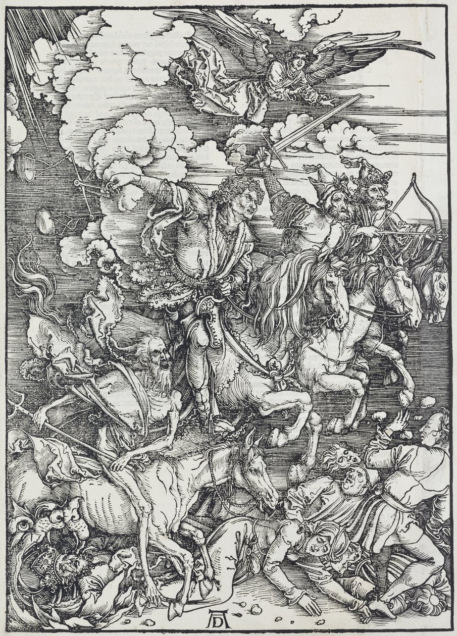 05. Albrecht Dürer, Apokalypsa, III. Čtyři apokalyptičtí jezdci, Národní galerie v Praze od Unbekannter Künstler