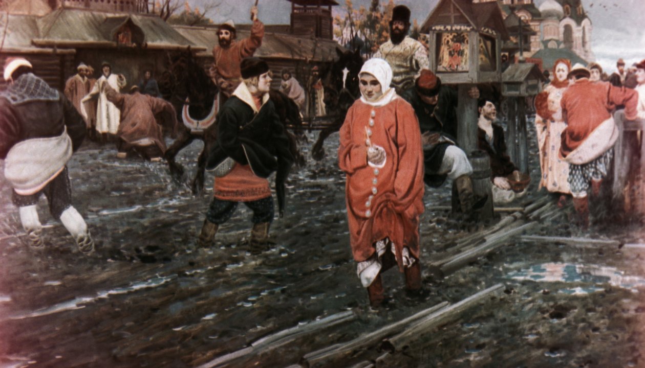 Moskevská ulice v 17. století o prázdninách