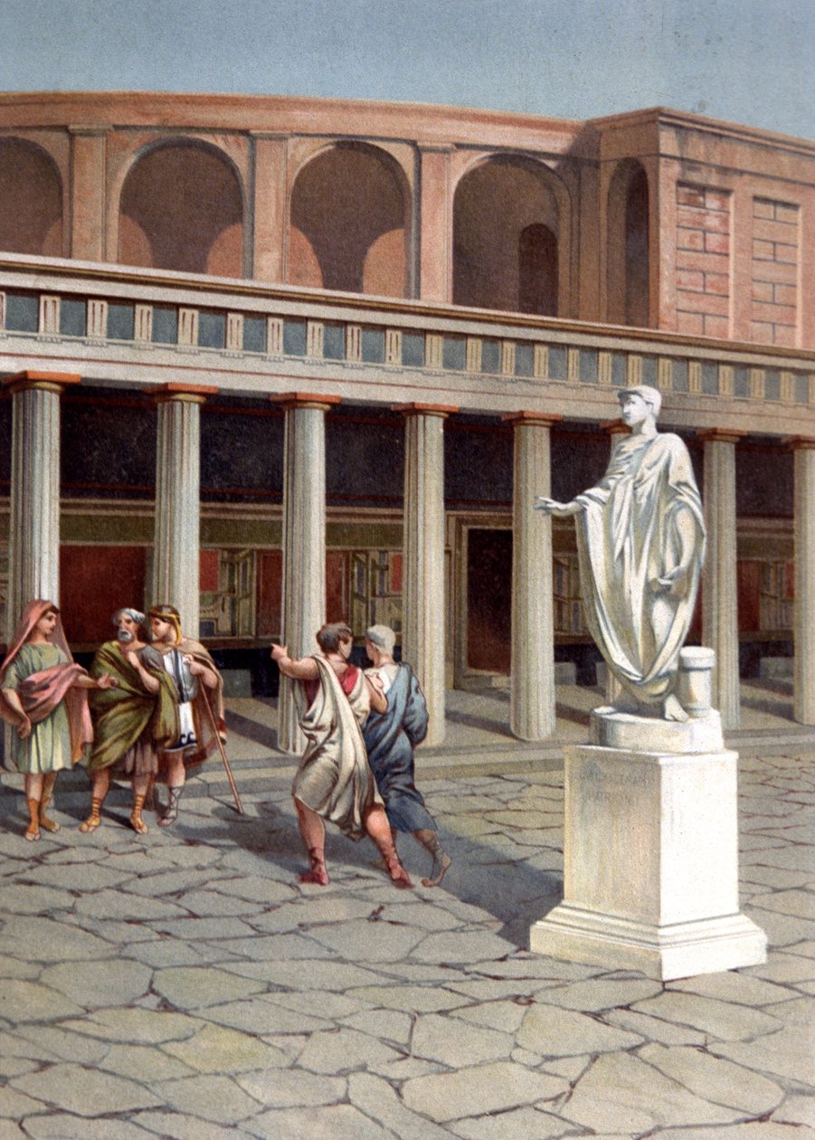Ulice v Pompejích od Unbekannter Künstler