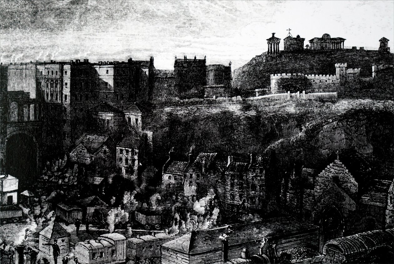 Pohled na Edinburgh od Unbekannt
