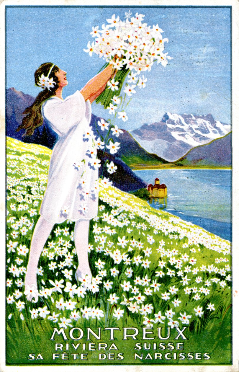 Reklama na Montreux Narcissus Festival od Unbekannter Künstler