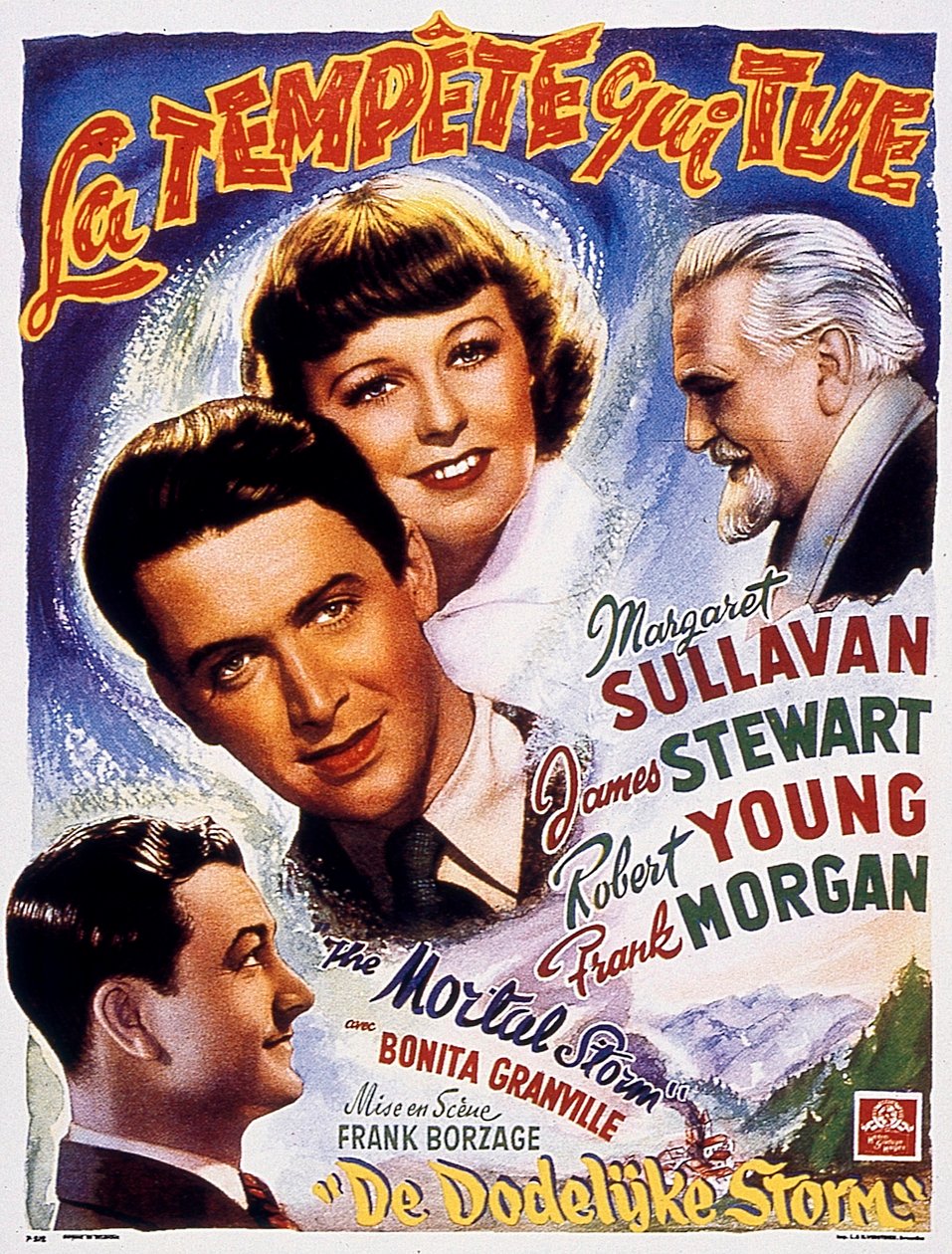 Filmový plakát Franka Borzage Killing Tempest s Margaret Sullavanovou a Jamesem Stewartem 1940 od Unbekannt