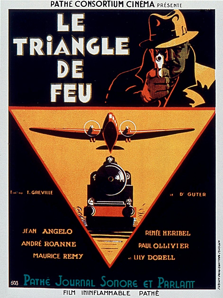Plakát k filmu Ohnivý trojúhelník od Edmonda Grevilla s Jean Angelo 1932 od Unbekannt