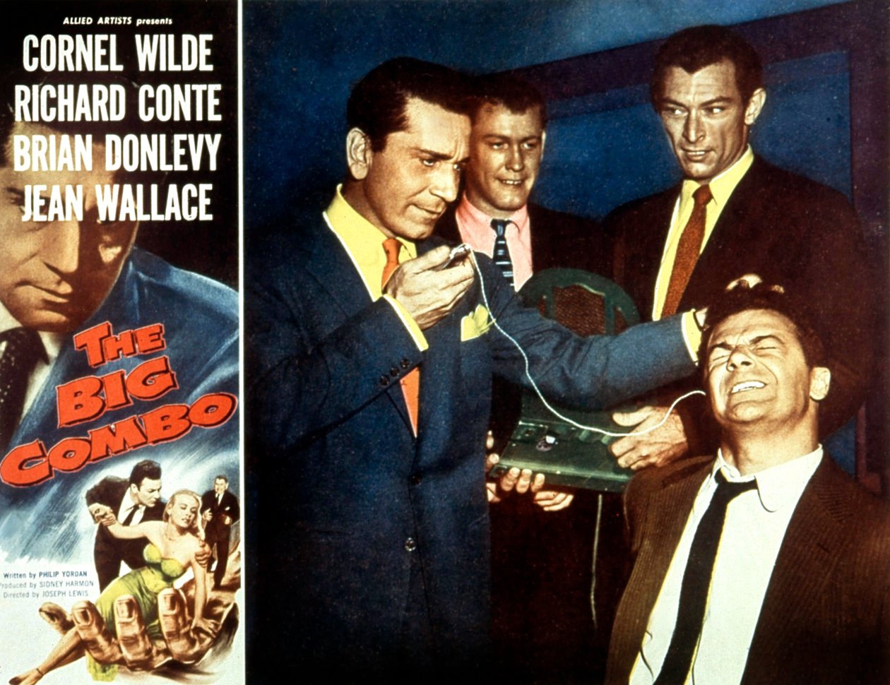 Plakát k filmu "The big Combo" od Josephlewise s Cornelem Wildem, Richardem Contem, Brianem Donlevym a Jean Wallace 1955 od Unbekannt