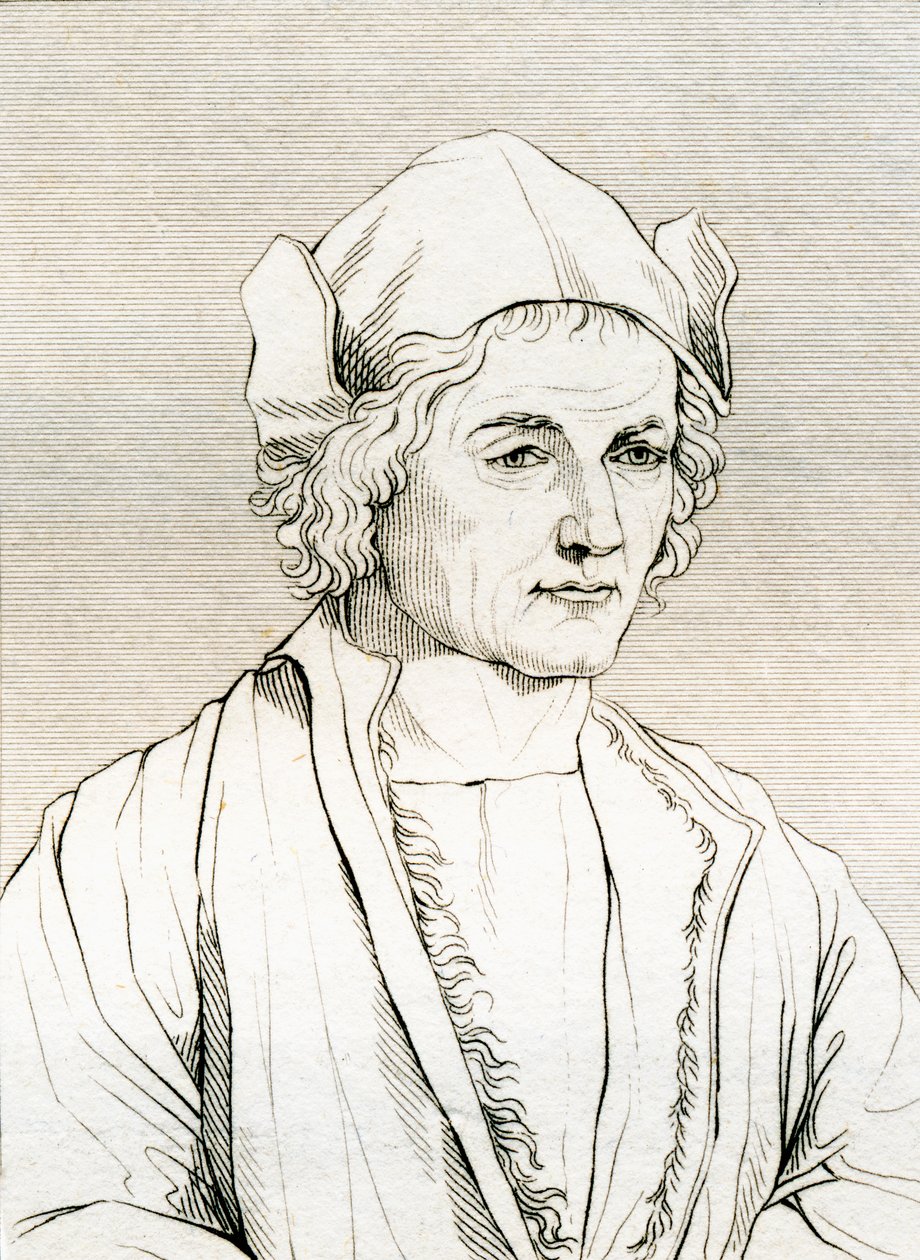 Otec Albrechta Dürera podle malby od Albrechta Dürera v roce 1497 z „Historické galerie portrétů a maleb“, vydané v roce 1808 od Unbekannt