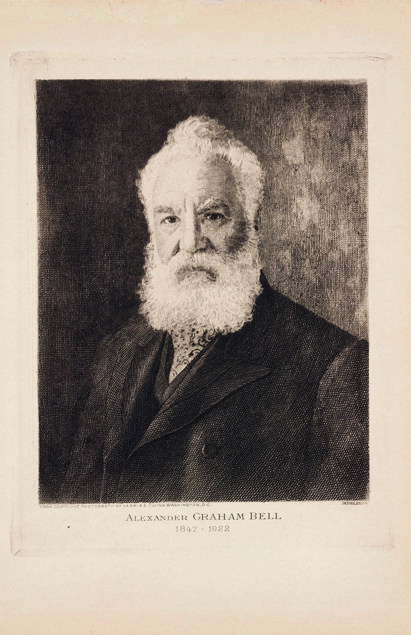 Alexander Graham Bell, vynálezce a průkopník telefonu narozený ve Skotsku od Unbekannt
