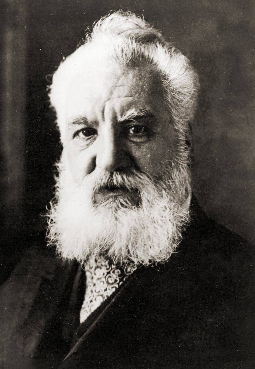 Alexander Graham Bell, asi 1920 (čb fotografie) od Unbekannter Künstler