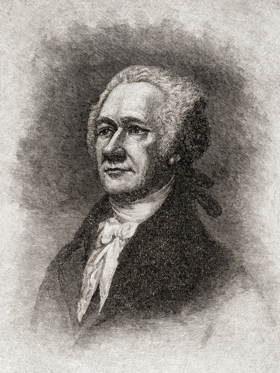Alexander Hamilton od Unbekannter Künstler