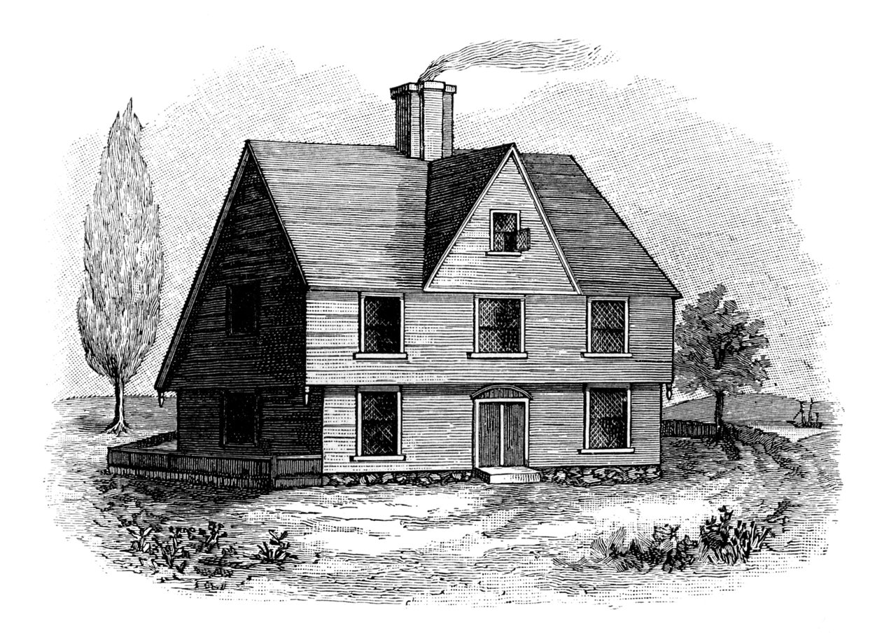 "Allyn House, New Plymouth od Unbekannter Künstler