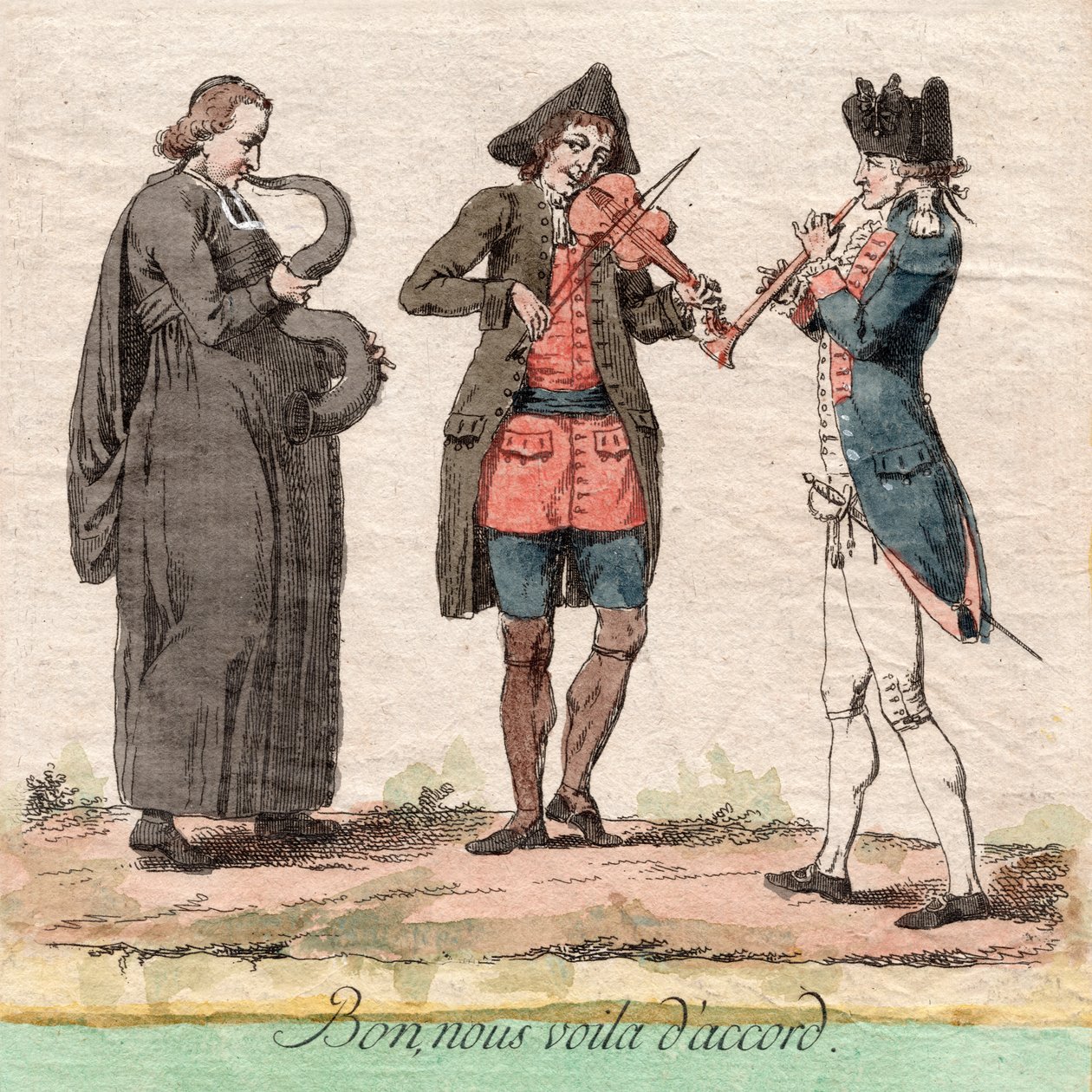Dobře, jsme v pořádku, Francie, cca 1789 (rytina) od Unbekannter Künstler