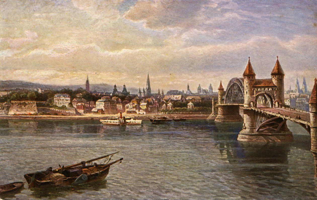 Starý most přes Rýn, Bonn - od Unbekannter Künstler